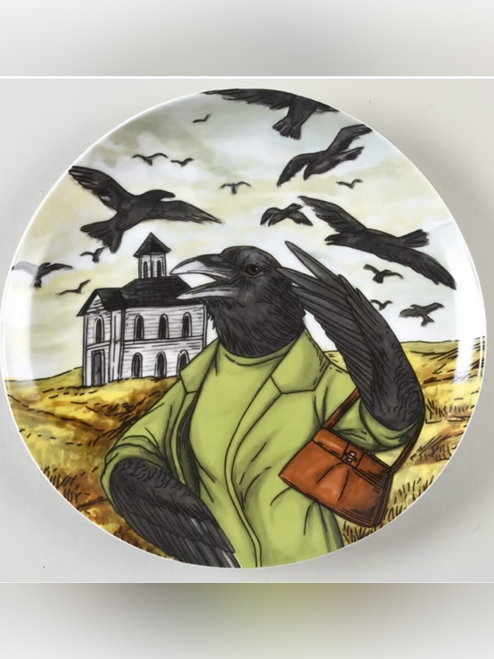 west elm dapper animal hitchcock crow